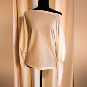 Elegant Off-Shoulder White Jersey Top